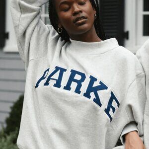Parke Gray/Navy Varsity Mockneck